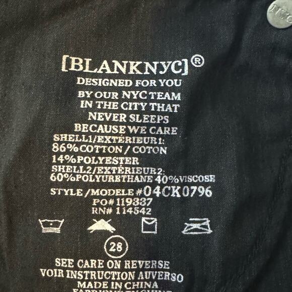 Blank NYC Leather and Denim Patchwork High-Rise Miniskirt Black NWT Size 28 - Picture 9 of 10